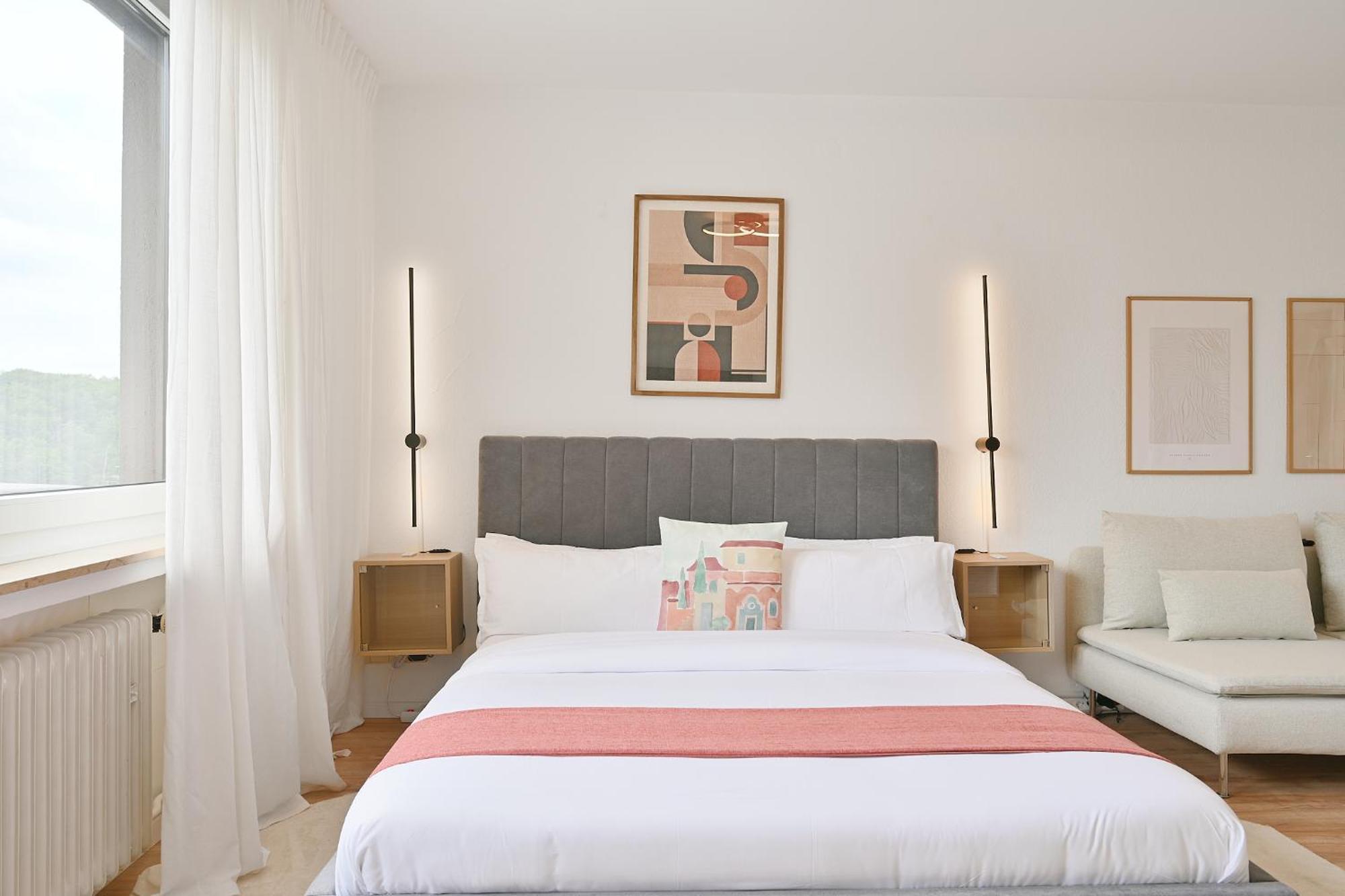 Beautiful And Stylish 1-Bedroom With Kitchen And King Size Bed Wuppertal Exterior foto