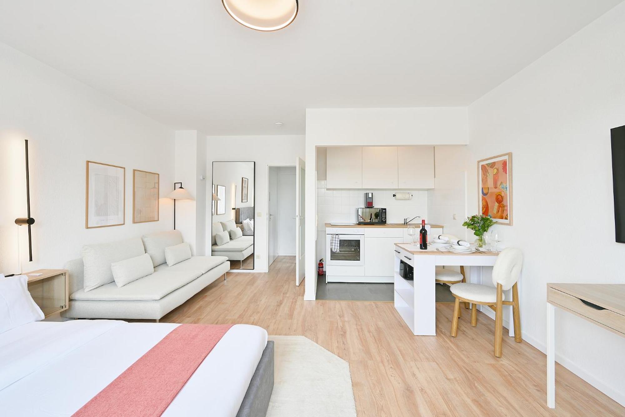 Beautiful And Stylish 1-Bedroom With Kitchen And King Size Bed Wuppertal Exterior foto